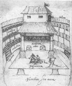 The Swan The Swan theatre in London in 1596, by Johannes de Witt