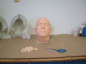 A Silicone Severed Head