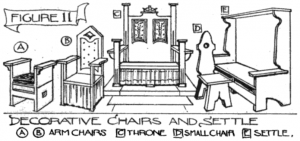 Figure 11: Decorative chairs and settle