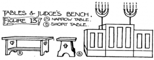 Figure 13: Tables and Judge's bench