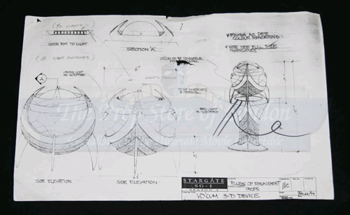 Production concept sketch for Vo'Cum 3-D Device