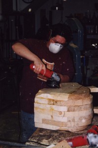 deer layup Layup of solid wood pieces