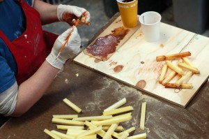 Painting the fries