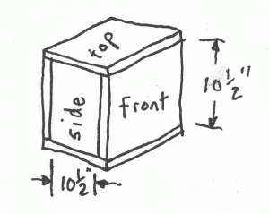 Revised drawing showing thicknesses