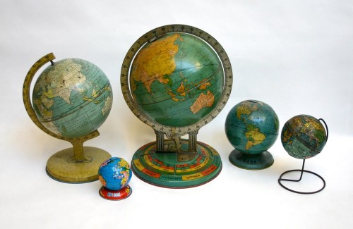 A collection of globes