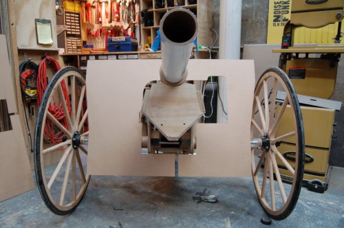 front of the cannon