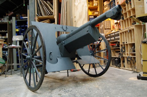 Front right side of the cannon
