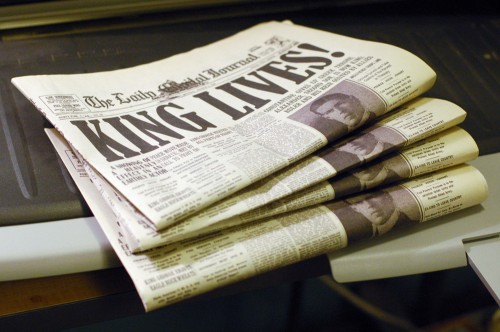 king1 Newspaper cover from All's Well That Ends Well