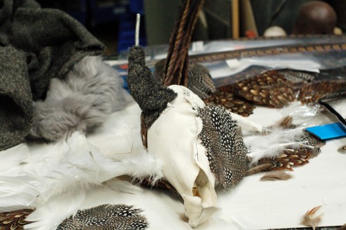 pheasant6 Adding feathers and hackle pads