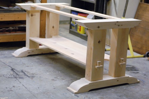 Trestle table base