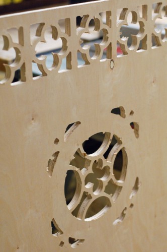 CNC routed headboard design