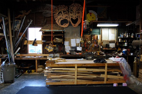 The scenery shop at Monomoy Theatre