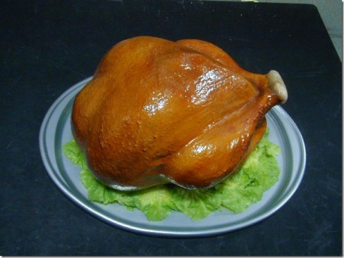 Vacuum formed turkey