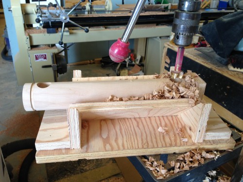 Hole-drilling jig