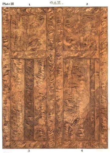 Oak panel door