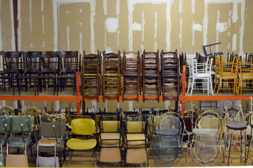 Rows of chairs