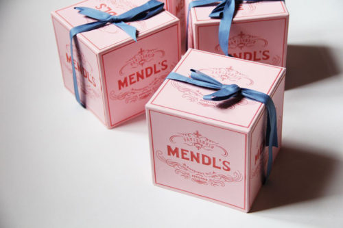 Mendl's Chocolate box from the movie Grand Budapest Hotel by Annie Atkins