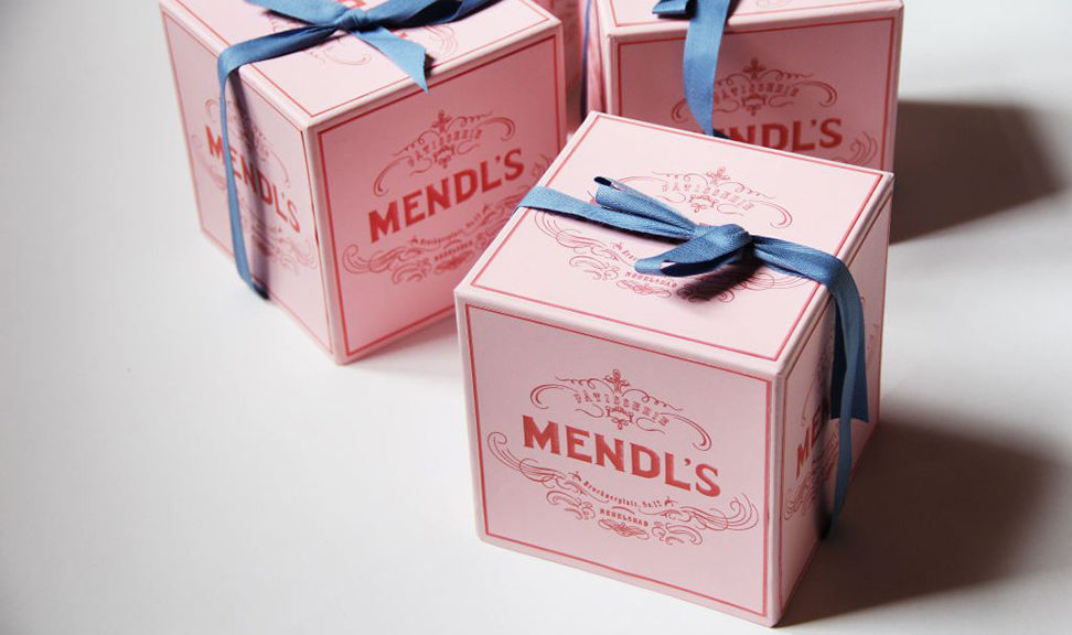 Mendl's Chocolate box from the movie Grand Budapest Hotel by Annie Atkins