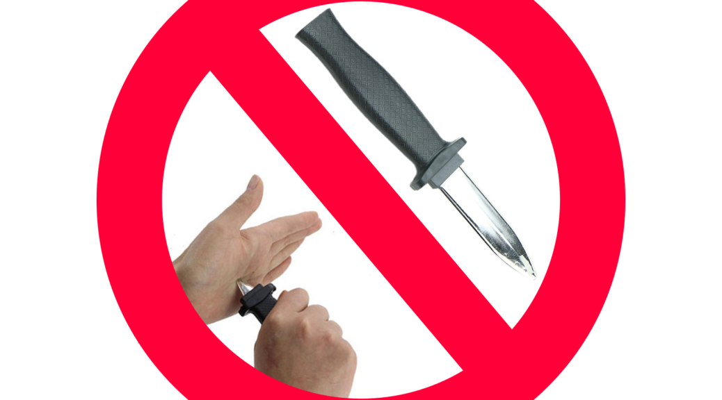 no retractable knives
