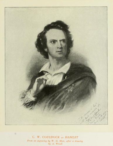 CW Couldock as Hamlet, 1872