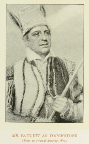 Mr Fawcett as Touchstone, 1819